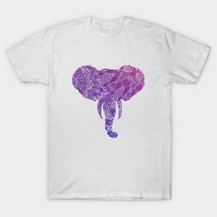 Purple Mandala Elephant T-Shirt